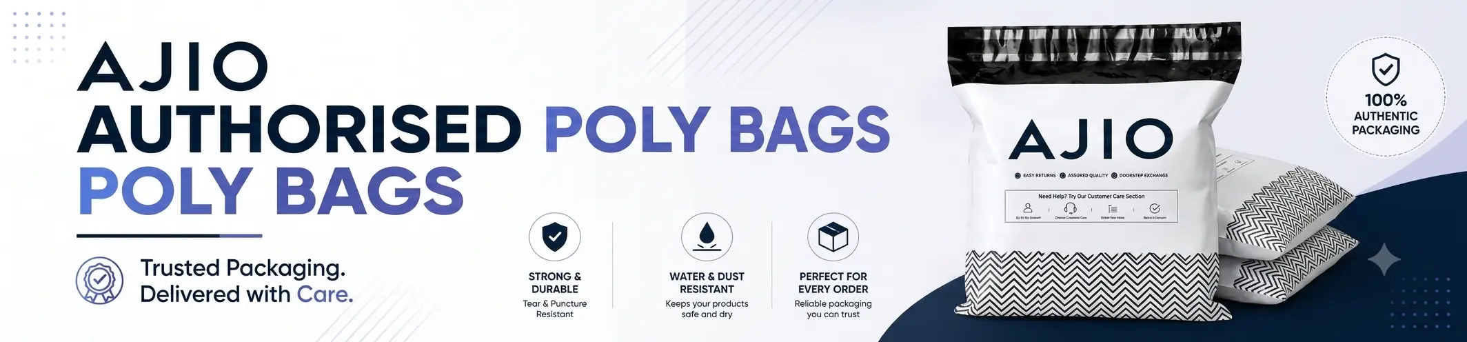 ajio poly bags banner