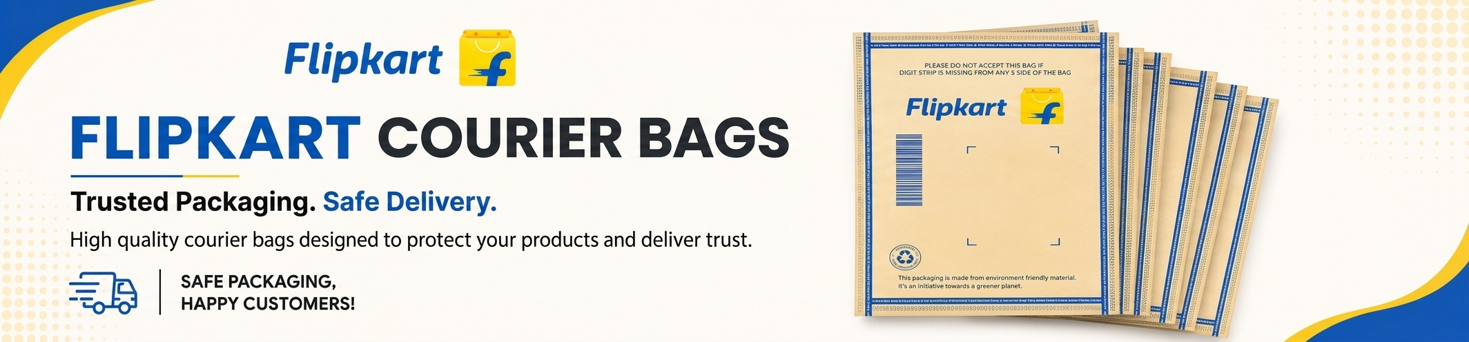 flipkart paper courier bags banner