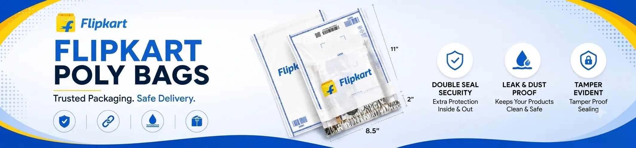 flipkart poly bags banner