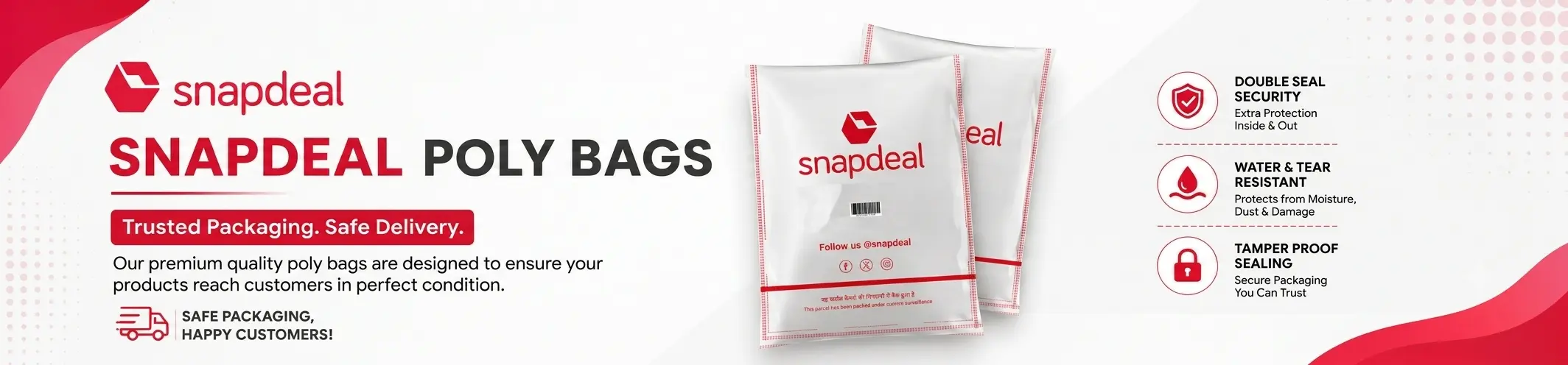 snapdeal poly bags banner